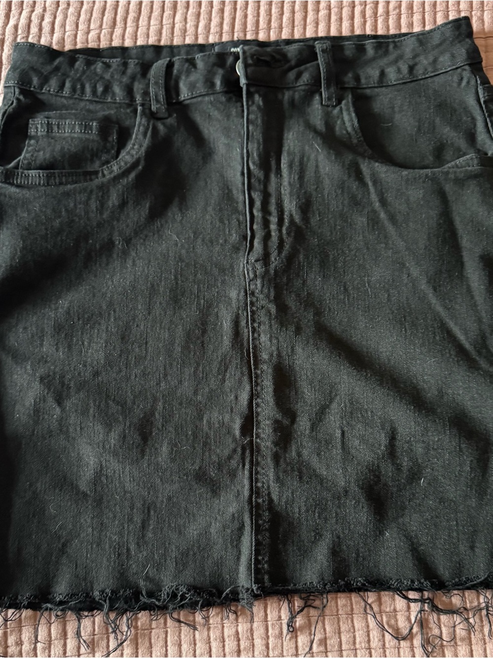 Cotton On Black Denim Skirt